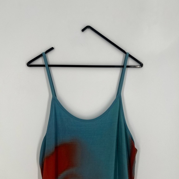 Paloma Wool Chantal Face Graphic Printed Jersey Mini Dress In Blue & Red - Picture 2 of 6